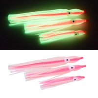 10 packaging new luminous squid fake bait squid skirt saltwater fishing tackle 6cm-16cm Five specifications