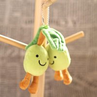 1Pcs New Olive Tomato Plush Pendant Kawaii Vegetable Cute Triple Fruit Doll Toy Bag Keychain Backpack Decoration