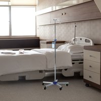 Stainless Steel Vertical Infusion Stand Hook Durable Clinic Iv Pole Rack Accessory Portable Infusion Rack Hanging Hook