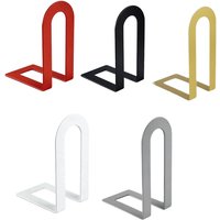 6Pcs Iron Metal Bookends Space Saving Desk Magazine Decorative Book Stopper For Home Office Organization H8WD