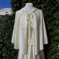 Short Satin Wedding Cloak ,Bride Cape Shawl Jacket Hooded Cape Bridal Bolero Bridal Wrap Accessories Customized
