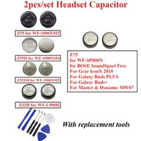 2pcs Battery Z55H Z55 Z55FH Z32H Z75 for WF-1000XM3 WF-1000XM4 WF-1000XM5 WF-L900H Soundsport Free Gear IconX 2018 Galaxy Buds+