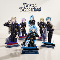 Anime Twisted Wonderland Malleus Riddle Azul Idia Vil Leona 15CM Acrylic Stand keychain Figure Display Cospaly Desk Decor gifts