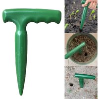 1PC Handheld Clear Scale Garden Hole Puncher Lightweight Digging Planting Tool Seed Sowing Hole Dispenser for Gardening