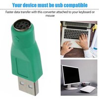 1/2/3Pcs USB Male Port to PS/2 Female Converter Adapter for PC Computer Keyboard Mouse to USB 1.1 2.0 Min Computer Converter