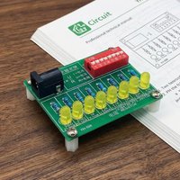 Soldering Practice DIY Kit LED Current Test Learning Set Electronic Manufacturing Board for Hobbyist Students Lab Purpose
