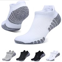6 paires de chaussettes de course à fond de serviette épaissies chaussettes de bateau en maille chaussettes de sport respirantes antidérapantes chaussettes basses pour hommes chaussettes pour femmes