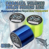 500m Nylon Monofilament Fishing Line - 3.3LB to 23LB Strength, 0.12mm-0.47mm Diameter, Parallel Wound Spool for Freshwater Bass