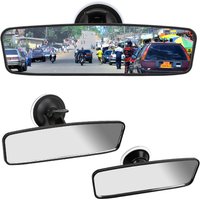 Wide-angle Rearview Mirror Car-styling Interior Rear View Mirror Adjustable Suction Cup Universal 360° Rotates Car Rear Mirror