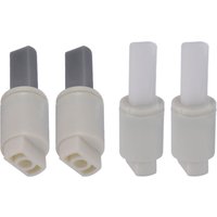 2x Toilet Lid Damper Buffer Mounting Connector CW Ccw Toilet Lid Components for Bathroom Washing Machine Toilet Seat Repair