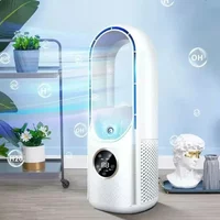Portable Mini Air Conditioner USB Air Cooler Bladeless Electric Fan 6-speed Silent Timed Air Conditioner Cooling Fan Humidifier