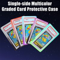 Single Side TPU Gradient Multicolor Glitter Trading Card Graded Card Protect Case, Holder For 35PT PSA CGC Graded Card