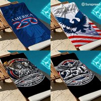 250th anniversary Beach Towel Quick Drying Travel Towel Unisex Soft Comfortable Quick Dry Portable for Men Women Beach