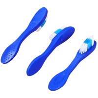 【SSummer10】10Pcs Mini Handle Toothbrush Thumbprint Portable Short Handle Soft Bristles Toothbrush For Travel Teeth Cleaning【SS】