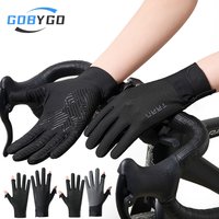 GOBYGO 1Pair Summer Motorcycle Elastic Gloves Ice Silk Touchscreen Non-Slip UV Protection Gloves Cycling Fishing Gloves Unisex