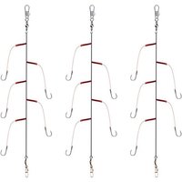3pcs High Carbon Steel Fishing Line String Hook Fishing Hook Set Dali Ma Ise-ni Rig 3#-13# Haken Barbed Sharp hameçons Pesca