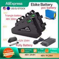 48V 30Ah Dreieck-Ebike-Akku 72V 20AH Ebike-Akku Elektrischer Lithium-Ionen-Akku mit hoher Kapazität für 3000W 1800W 1500W 1000W Motor