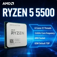 AMD Ryzen 5 5500 CPU 6 Core 12 Thread Desktop Processor AM4 Socket Up To 42GHz 16MB L3 Cache 65W Gaming CPU Without Cooler
