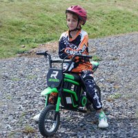 HOMCOM 24V Kids Electric Motorbike with Twist Grip Throttle, Music, Horn image 4