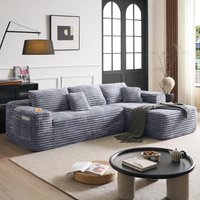 New Arrival Cloud Sectional Couch With L-shape Chaise, Modern Modular Sofa With Deep Seat, Built-in Cup Holder Storage Pocket
