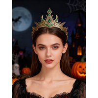 Elegant European Style Cosplay Prop Headwear Crown Fashionable Exaggerated Hair Accessory Decorative Royal Tiara
