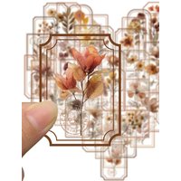 AliExpress NONE 50/100PCS Picking Up Flowers On Old Pages Stickers Classical Style Aesthetic Phone Motorcycle Laptop Bicycle Graffiti Sticker 