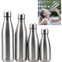 Water Cola Bottle Stainless Steel 350ML 500ML 750ML 1000ML Single Wall Water Bottle Outdoor Travel Sports Drink Bottles