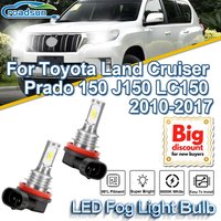 ROADSUN For Toyota Land Cruiser Prado 150 J150 LC150 2010 2011 2012 2013 2014-2017 Canbus LED Fog Light Bulbs Fog Lamp Ampoules