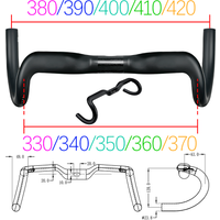 AliExpress BALUGOE Bike Professional Competition Competitive Carbon Road Bicycle Handle All Internal Cables Lift the 20MM Handalebar UCI
