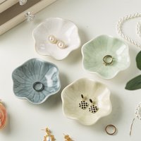 1pcs Jewelry Tray Jewelry Ring Storage High Aesthetic Value Exquisite High-end Practical Lotus Leaf Plate