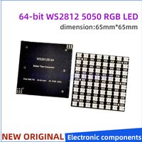 1/5PCS 64 bit 8x8 LED Matrix Module WS2812 5050 RGB LED Built-in full color drive light development board