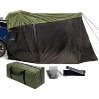 SUV Tents for Camping Waterproof Anti-UV Awning 126x78x76.7 Inch Windproof Portable SUV Tailgate Tent for Truck Vehicle Rear