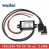 DC-DC 12V 24V to 5V 3A 15W Step Down Voltage Power Supply Output Adapter with Reverse Protection Type-C USB Car Power Converter