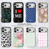 Luxury Blunt French style Plaid Phone Case for iPhone 17 17e 16e 16 15 14 13 12 11 X XS XR XSMAX 8 Air Pro Max Plus Double-layer
