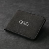 Leather Driver License Holder Card Bag Credit Card Wallet for Audi S Line S3 RS4 A4 B5 B6 A3 A5 A6 A7 A8 Q2 Q3 Car Accessories