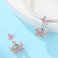 925 Sterling Silver Crowning The Crown For Love Charms Pendant Fit 3mm Original Bracelet DIY Women Fine Engagement Jewelry Gifts
