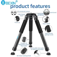 Compact Carbon Fiber Tripod Portable Professional Bird Watching Landscape Outdoor Travel Photography Stand ST402C