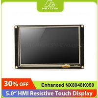 Nextion Enhanced NX8048K050 - 5.0'' HMI Full-color Touch Display USART TFT LCD Module With Onboard RTC, GPIOs and EEPROM