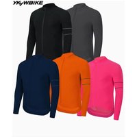 AliExpress YKYWBIKE Cycling Jacket Autumn Long Sleeve Jersey Bike Clothes Thermal Fleece MTB Bicycle Clothing Jersey Colorsful 사이클링