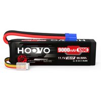 HOOVO 3S 11.1 V Lipo Battery EC5 Plug 9000 mAh 120C Soft Case RC Battery for RC Truck Car Heli Plane Rock Crawler Airplane Boat