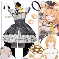Iochi Mari Cosplay Spiel Blau Archiv Kostüm Perücken Mari Kleid Ohr Outfit Anzug Halloween Party Uniform Kleidung für Frauen Mädchen