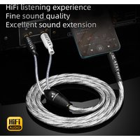 ATAUDIO HiFi 3.5mm to RCA Audio Cable Hi-end 6N OCC Silver Plated Core for Phone CD Stereo 3.5mm to 2RCA Male Interconnect Cable