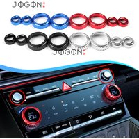 4PCS For Hyundai Santa Fe MX5 Cruz Tucson 2024 2025 2026 Car Interior Dashboard Audio Volume Control Knob Ring Cover Accessories