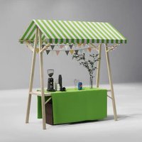 Wooden Market Stall Portable Market Stall Market Stall Display Stands for Street Trading Outdoor Retail Vendor St