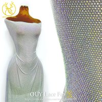 Luxury African-Style Glass Rhinestone Lace Fabric, 2026 French And Nigerian Stretch Lace Fabric, Party Dress Sewn In 1 Yard.