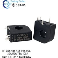 QNHC3 Hall Effect Current Sensor 2.5±2V 10A 20A 30A 50A 100A DC PCB Mount Current Transformer DC Current Transducer 1.65±0.625V