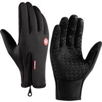AliExpress NONE Winter Warm and Windproof Gloves Men's and Women's Touch Screen Waterproof Bicycle Sports Gloves Anti Slip Outdoor Skiing Gloves