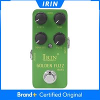 IRIN RS-20 Electric Guitar Pedal Golden Fuzz Bass Effect Pedal True Bypass Mini Single Guitar Pedal Guitar Accessories & Parts