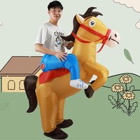 Riding Mama Inflatable Clothing Adult Funny Animal Riding Clothing Walking Jazz Horse Halloween Party Men and Women