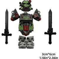 1 Piece of Poisonous Tooth Dual-Sword Radiation-Powered Mecha, Suitable for Halloween Gifts/Christmas Gifts/Birthday Gifts Perfect Home Decorations